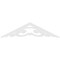 Ekena Millwork Pitch Preston Architectural Grade PVC Gable Pediment, 60"W x 15"H x 1"P (6/12) GPP060X015X100PRE - alternate 4
